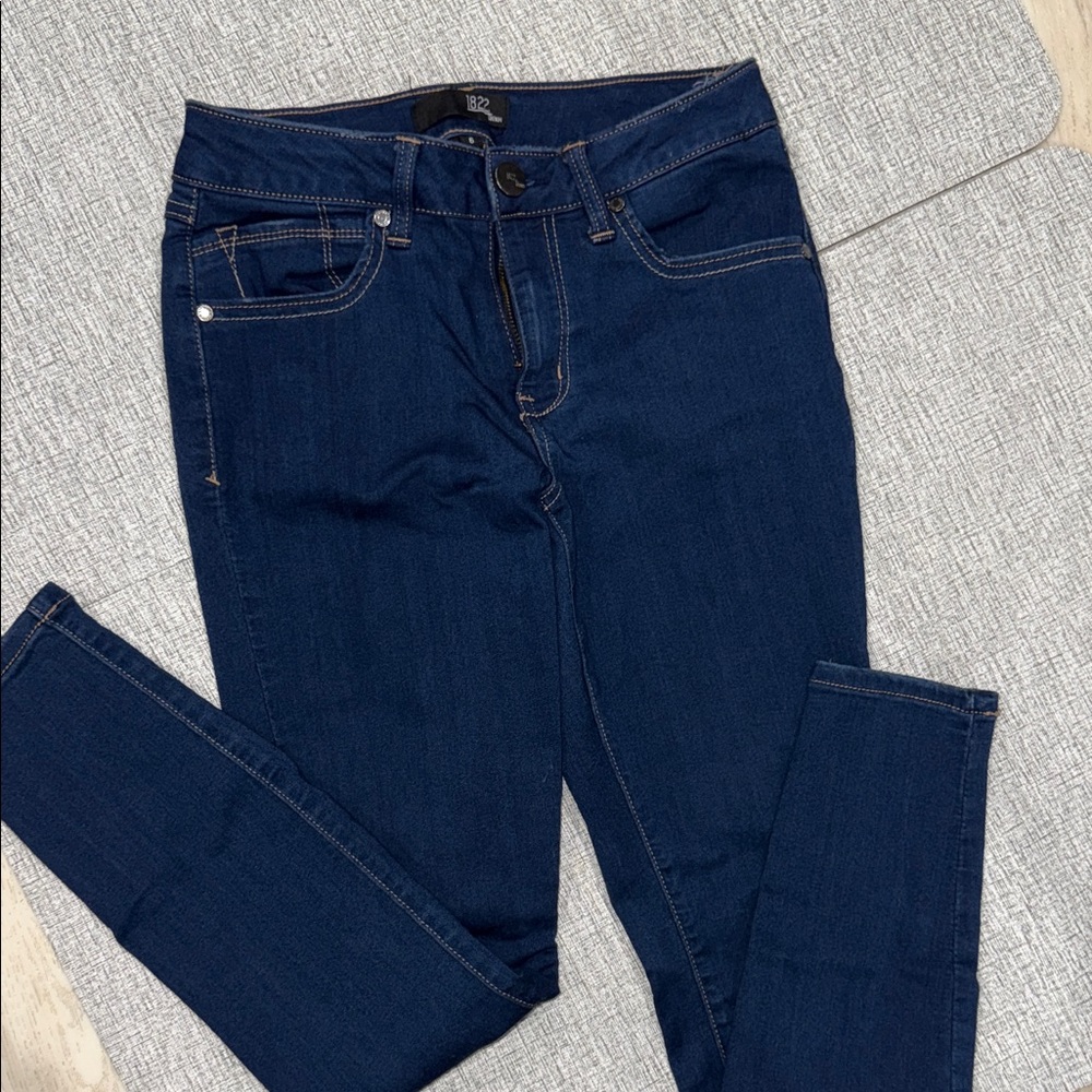 1822 Denim Blue Skinny Jeans Classic Style
